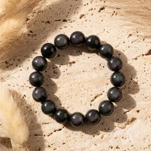 Armband i obsidian med himmelsöga
