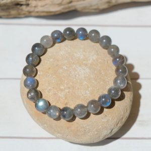 Labradoritarmband – 6 mm, 17 cm