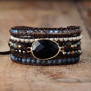 Lindat armband i onyx