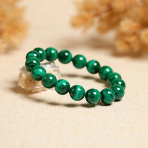 Malakitarmband – 6 mm, 17 cm